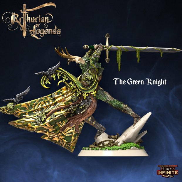 Green Knight Figure (Unpainted)