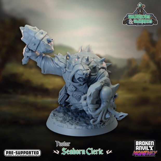 Tuotar - Seaborn Cleric Figure (Unpainted)