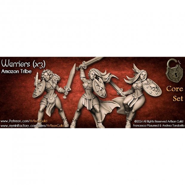 Amazon Tribe - Warriors Figure (Unpainted)