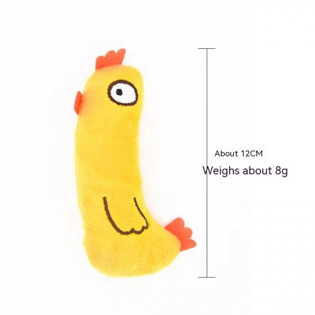 Catnip Plush Cat Toy (Yellow Cockerel)