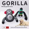 Gorilla Squeaky Dog Toy (Red)