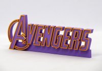 Avengers 3D Printed Shelf Sign Stand
