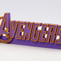 Avengers 3D Printed Shelf Sign Stand