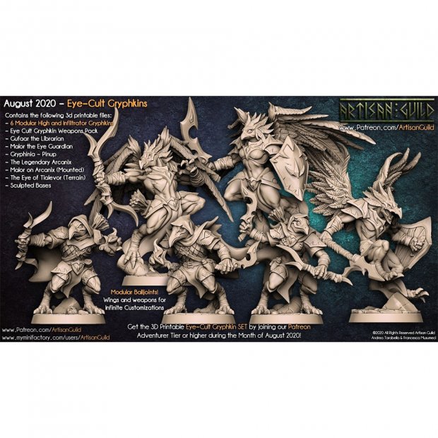 Modular High and Infiltrator Gryphkins Figure (Unpainted)