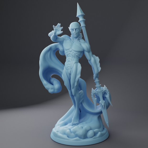 Psionic Sahuagin Trident Figure (Unpainted)
