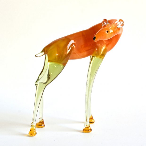 Yellow Deer Figure
