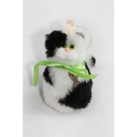 Black And White Cat (11 cm) Plush Toy