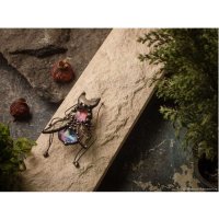Pink Space Bug Brooch
