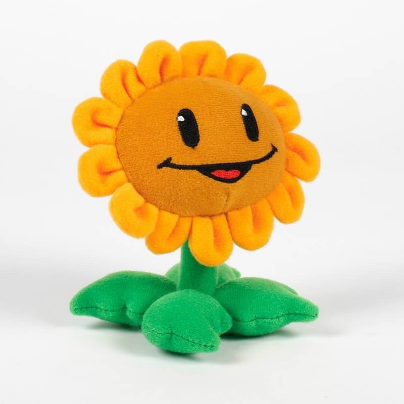 Cute Vivid Plants vs Zombies Sunflower Plush Toys New Free Shipping 15cm Hig 