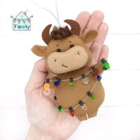Bull With Garland Plush Toy