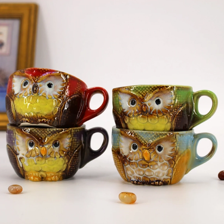 Owl Set of 4 Mug