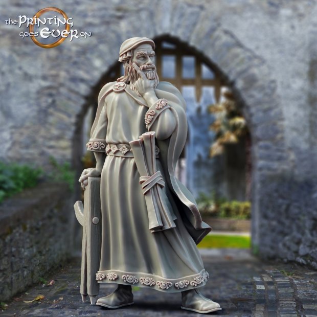 Elderly worker Figure (Unpainted)