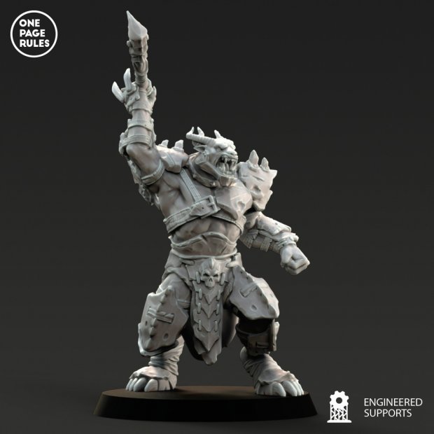 Evil beastman Figure (Unpainted)