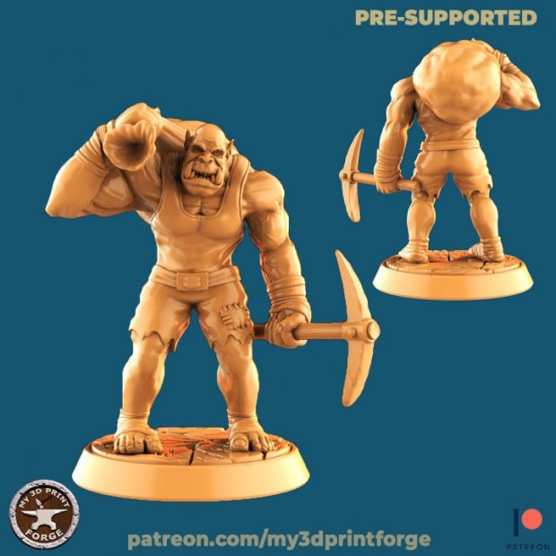 Orc farmhand Figure (Unpainted)