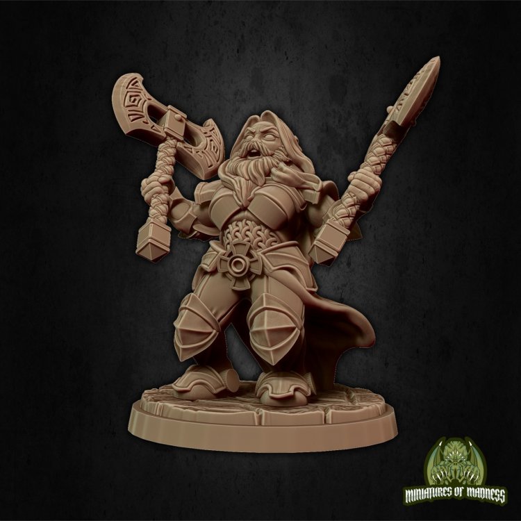 Gunlonda the Bearded Figure (Unpainted)