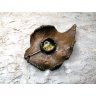 Poplar Leaf With Eye Pendant Necklace