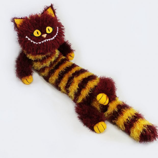 Cheshire Cat (Maroon Yellow) Plush Toy