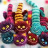 Cheshire Cat (Maroon Yellow) Plush Toy