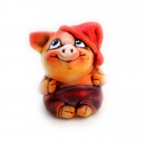 Piglet In Cap Figure