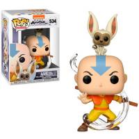 Funko POP Animation: Avatar - Aang with Momo Figure