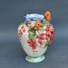 Porcelain Vase with Birds & Currants Design