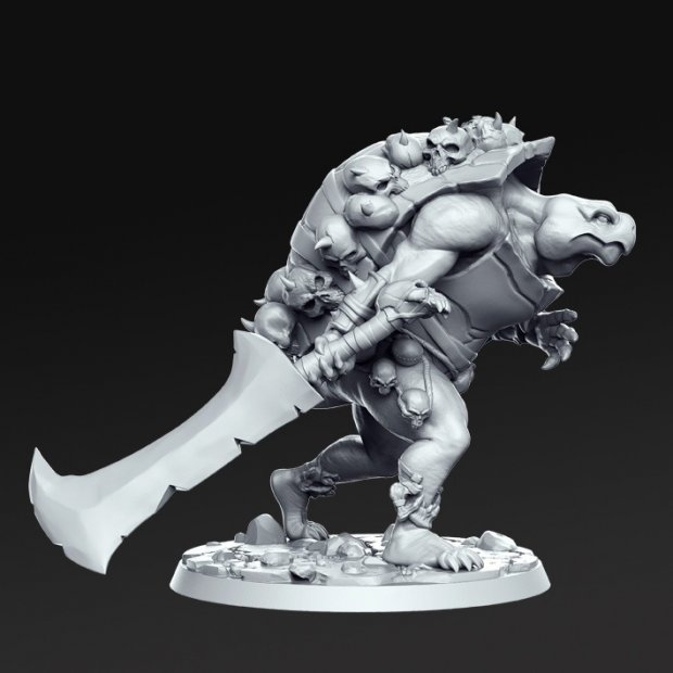 Hans the turtle death Figure (Unpainted)