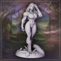 Freya, Orcish Warrior Figure (Unpainted)
