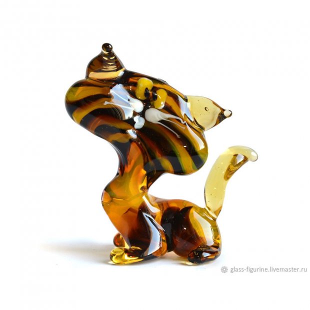 Striped Cat Figure