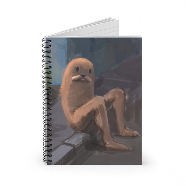 Gondola On Street Meme Spiral Notebook