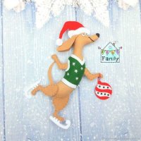 Dog On Skates Plush Toy