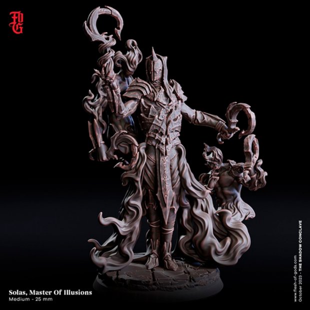 Wizard Solas, Master of Illusions Figure (Unpainted)