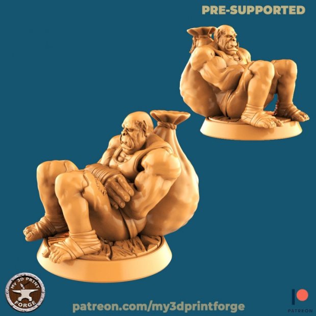 Resting farmhand Figure (Unpainted)