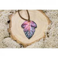 Physocarpus Opulifolius Leaf V.2 Pendant Necklace