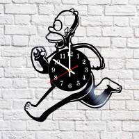 Handmade The Simpsons - Homer Vinyl Clock Wall