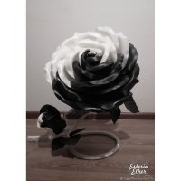 Black And White Rose Lamp