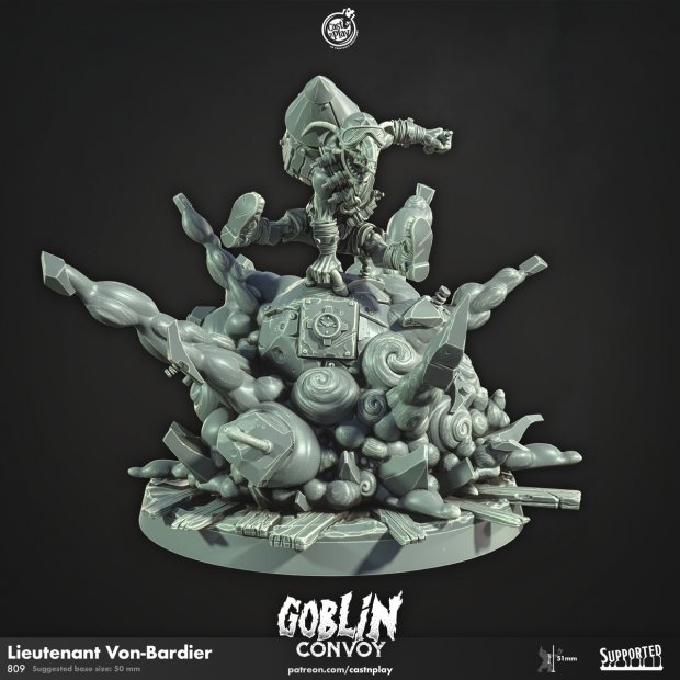 Lieutenant Von-Bardier Figure (Unpainted)