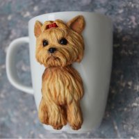 Yorkshire Terrier Mug With Decor