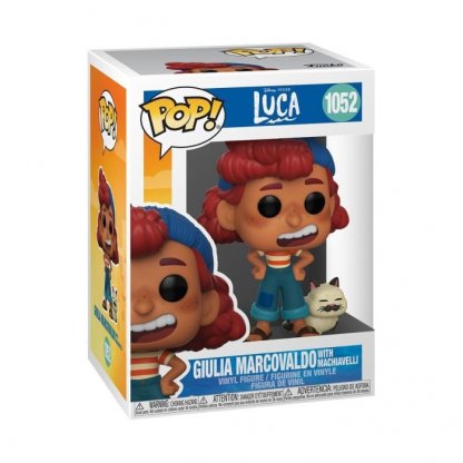 Funko Pop Disney: Luca – Alberto Giulia Marcovaldo with Machiavelli Figure