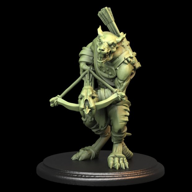 Ratman Crossbow Figure (Unpainted)
