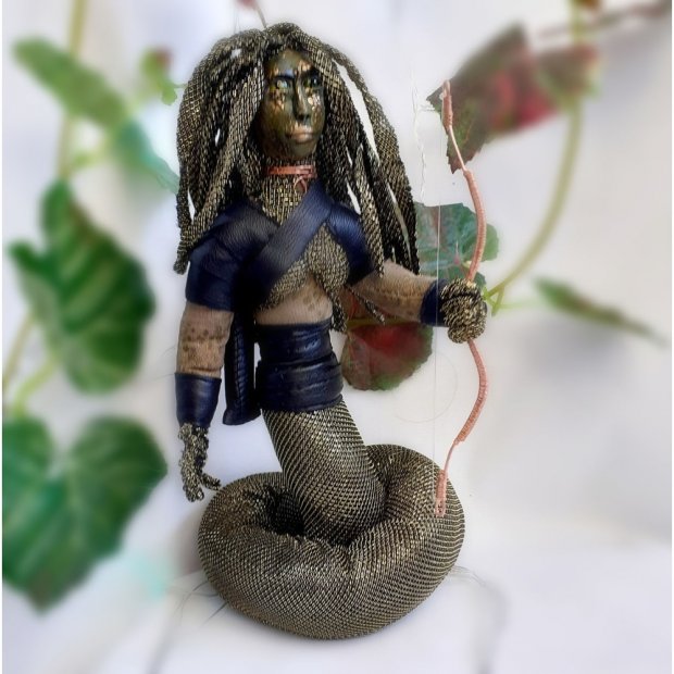 Handmade Medusa Gorgona Figure