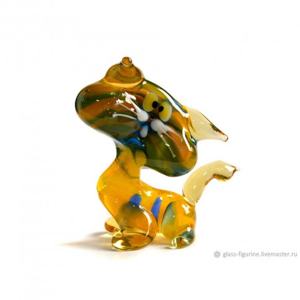 Dark Yellow Cat Figure