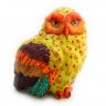 Handmade Colored Owl Figure