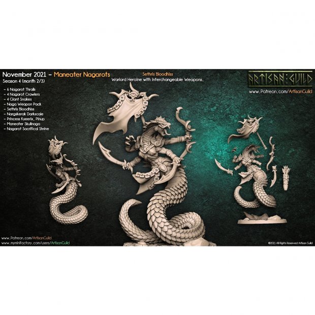 Sethris Bloodhiss Figure (Unpainted)