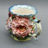 Porcelain Mug with Peony & Iris Design