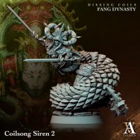 Naga Warrior, Siren of the Hissing Spiral Figure (Unpainted)