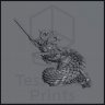 Naga Warrior, Siren of the Hissing Spiral Figure (Unpainted)