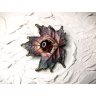 Gradient Maple Leaf With Eye Brooch