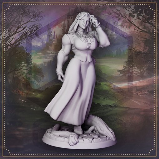 Princess Freya, Daughter of the Orc Chieftain Figure (Unpainted)