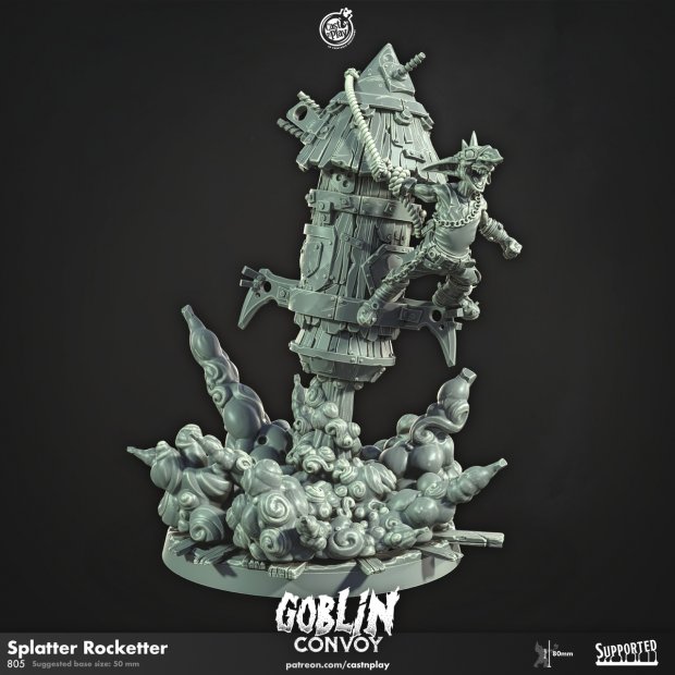 Splatter Rocketter Figure (Unpainted)