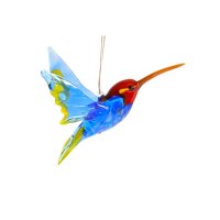 Blue Hummingbird Figure